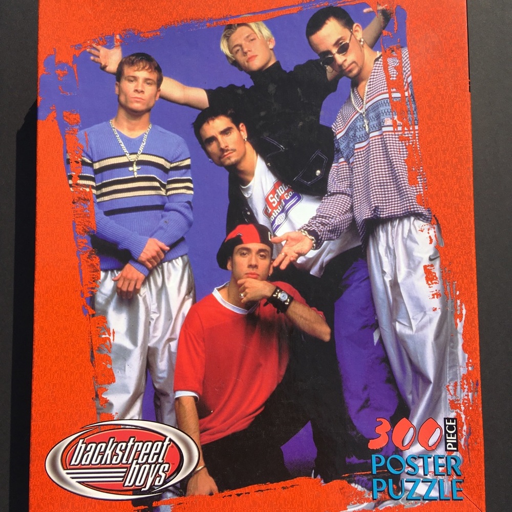 Vintage Backstreet Boys Puzzle 1999 Milton Bradley 300 Pieces New Sealed Flaws